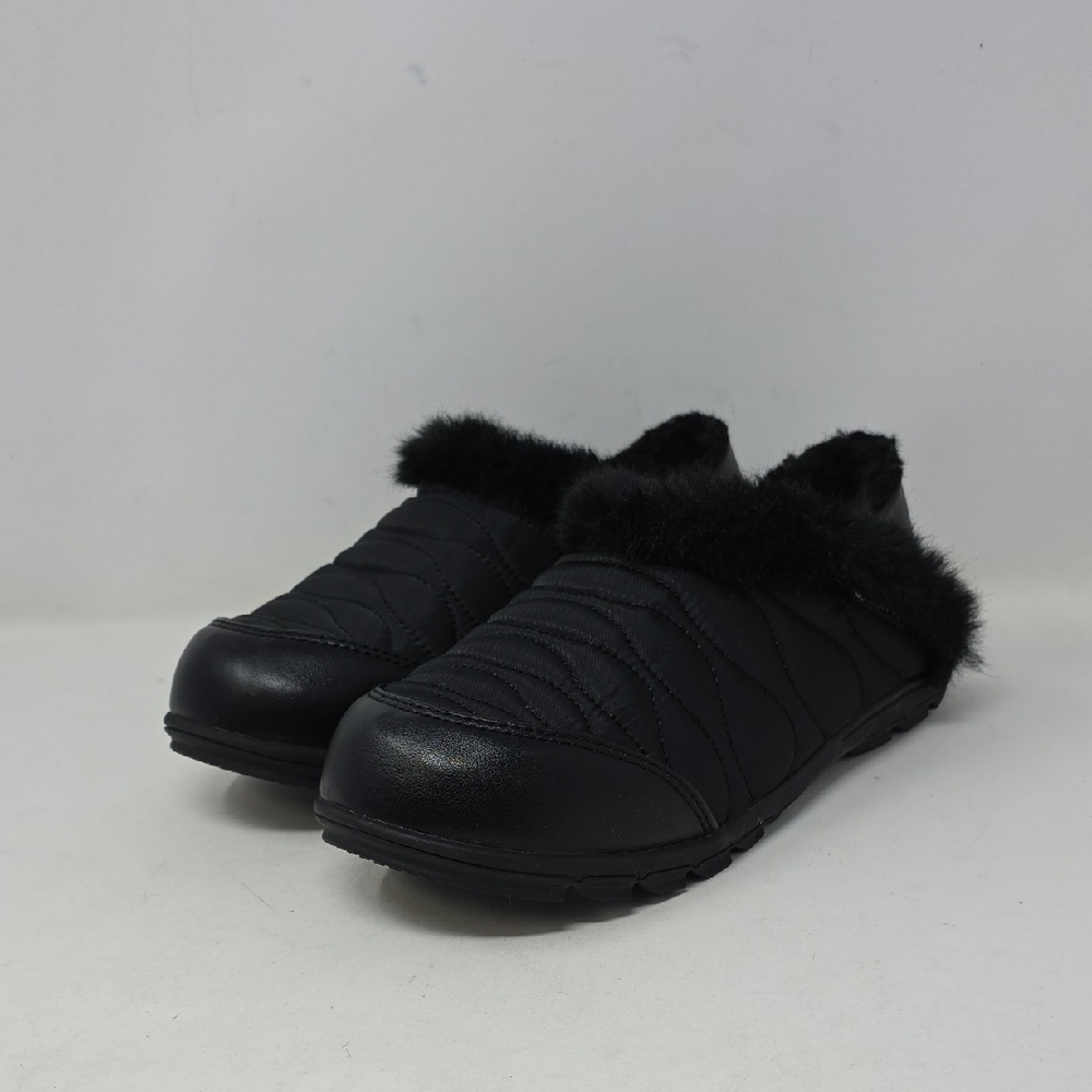 BEARPAW Women's Elaine Black Slippers Women's Slipper  Women's Shoe Size 9